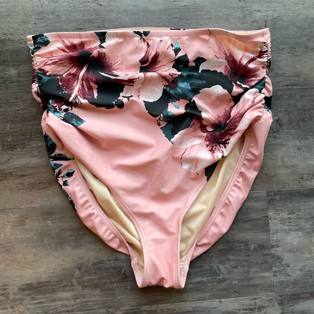 ALBION BRONTE RUCHED HIGH-WAISTED BOTTOMS